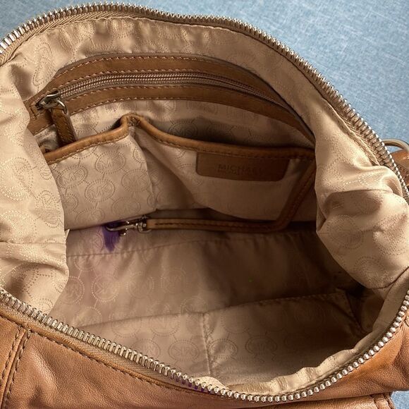 Michael Kors tan leather hobo shoulder bag - Picture 6 of 14